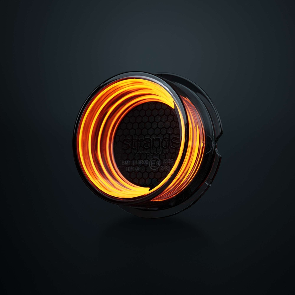 Strands FOR9T Geo sidemarkeringslys, amber, 2,5 m kabel