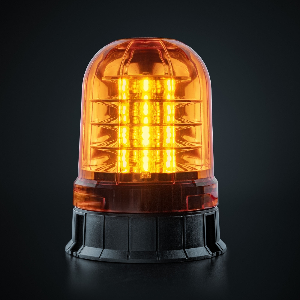 Strands Big Energy XL Roterende Advarselslys Orange Linse