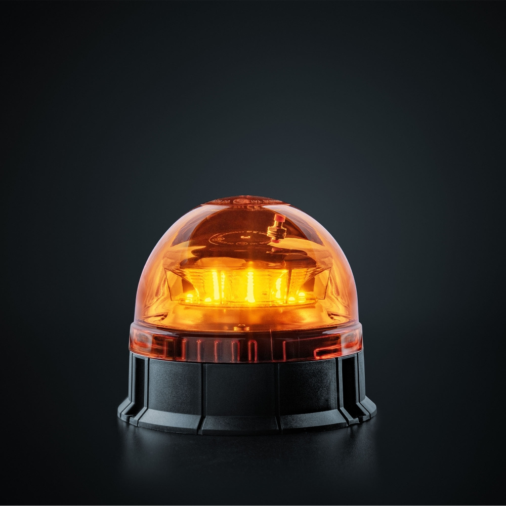 Strands Big Energy Roterende Advarselslys Orange Linse Planmontering