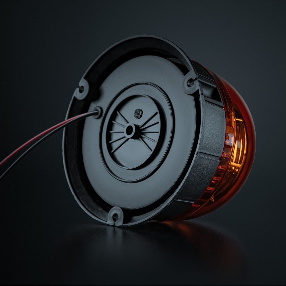 Strands Big Energy Roterende Advarselslys Orange Linse Planmontering