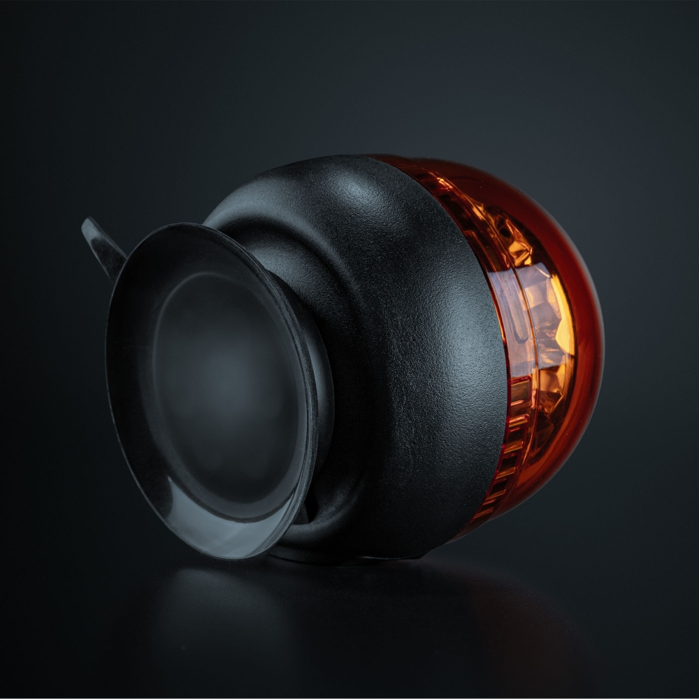 Strands Big Energy Bærbar Roterende Advarselslys Orange Linse