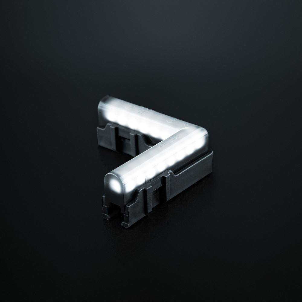 Strands Freedom Dark Line Hvid Hjørnepositionslys