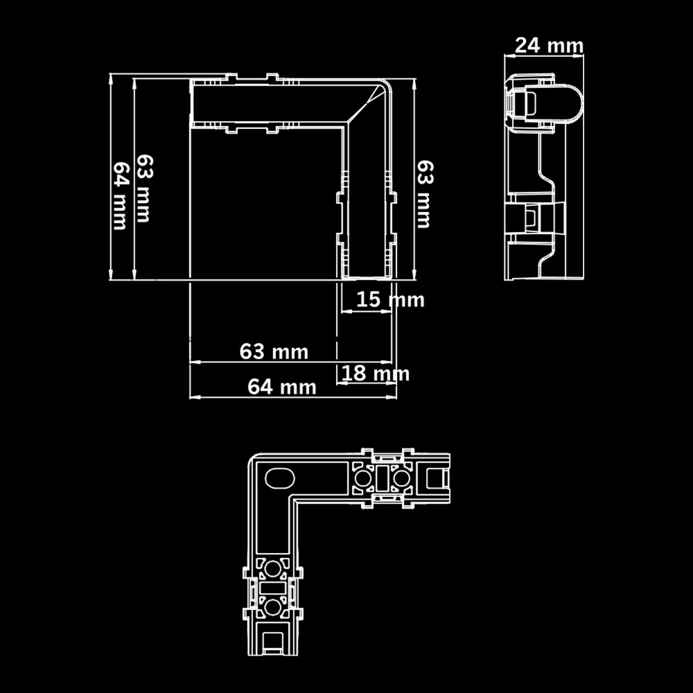 Strands Freedom Dark Line Rød Hjørnepositionslys