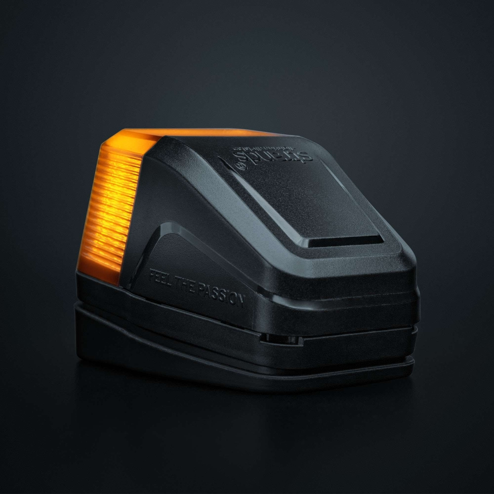 Strands IZE LED taglampe, hvid/amber, advarselslys, mørk linse