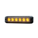Strands Dark Knight SM6 advarselslys, 6 LED, retningsbestemt, mørk linse Strands Dark Knight SM6 advarselslys, 6 LED, retningsbestemt, mørk linse