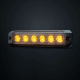 Strands Dark Knight SM6 advarselslys, 6 LED, retningsbestemt, mørk linse Strands Dark Knight SM6 advarselslys, 6 LED, retningsbestemt, mørk linse