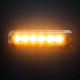 Strands Dark Knight SM6 advarselslys, 6 LED, retningsbestemt, mørk linse Strands Dark Knight SM6 advarselslys, 6 LED, retningsbestemt, mørk linse