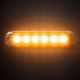 Strands Dark Knight SM6 advarselslys, 6 LED, retningsbestemt, mørk linse Strands Dark Knight SM6 advarselslys, 6 LED, retningsbestemt, mørk linse