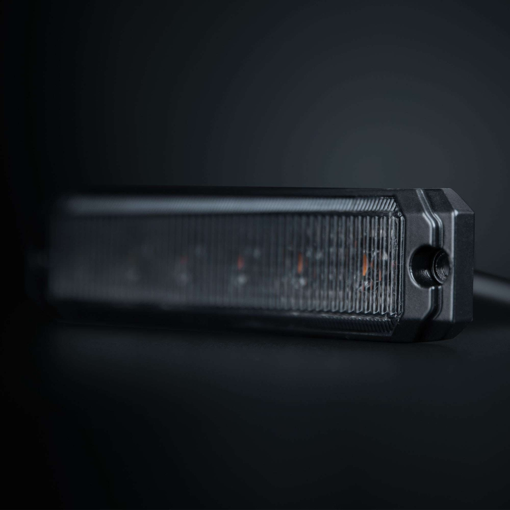 Strands Dark Knight SM6 advarselslys, 6 LED, retningsbestemt, mørk linse