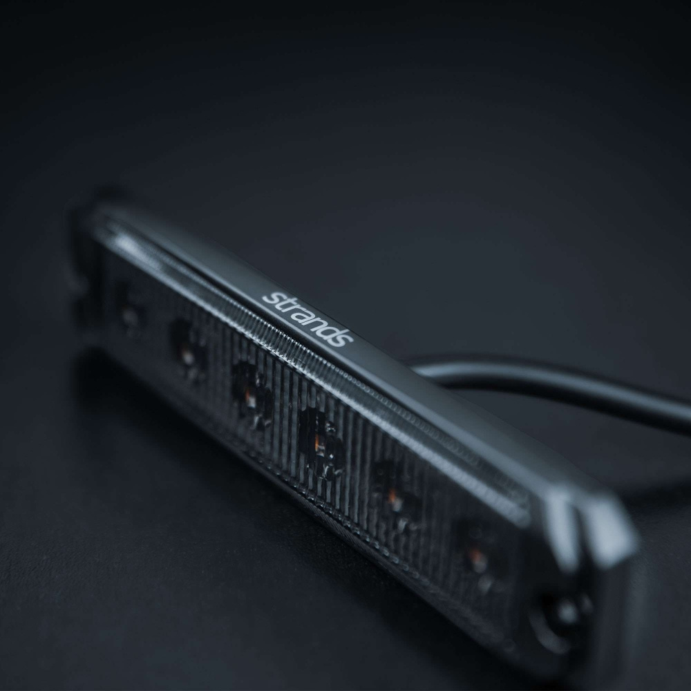 Strands Dark Knight SM6 advarselslys, 6 LED, retningsbestemt, mørk linse