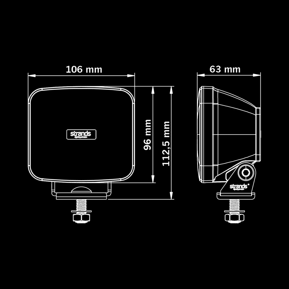 Strands IZE LED OG arbejdslygte 42W, 1 m kabel