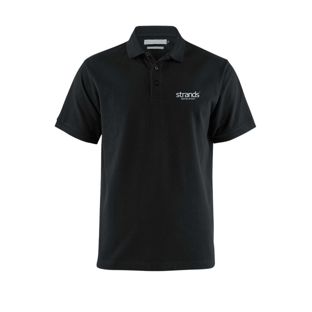 Strands polo T-shirt med knapper, str. S-4XL