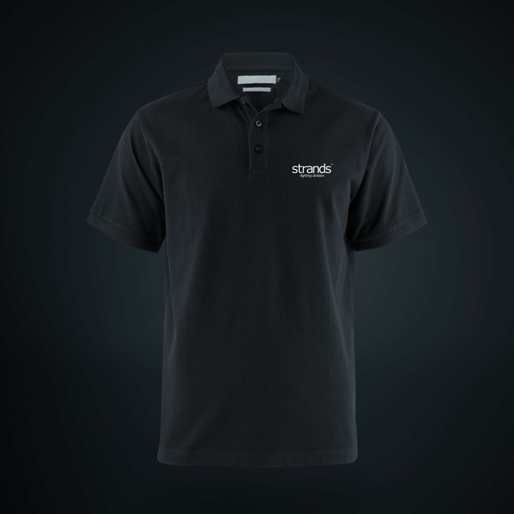 Strands polo T-shirt med knapper, str. S-4XL