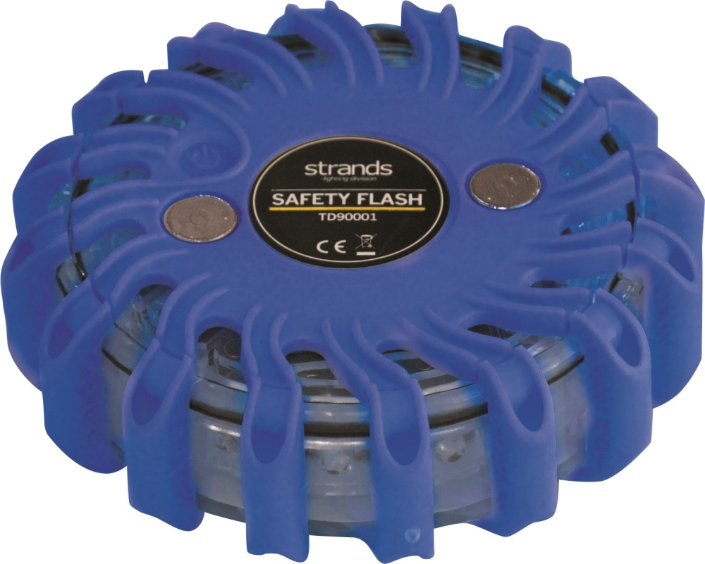 Strands Varning/Riktat Blinklys Kugle Blå LED, 6-Pak i Taske