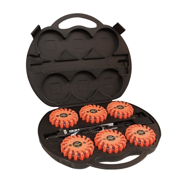 Strands Varning/Riktat Blinklys Kugle Orange LED, 6-Pack
