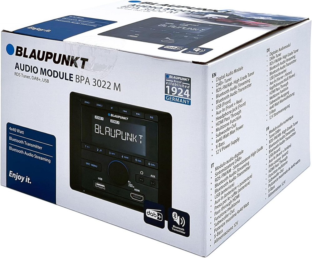 Blaupunkt BPA 3022 M, skræddersyet bilstereo til autocampere og campingvogne