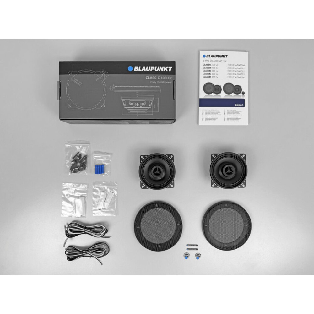 Blaupunkt CLASSIC 100 Cx, 4-tommers koaksialhøjttalere, par