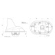 Blaupunkt DAB-A-GPS-a, tagantenne med DAB/DAB+/AM/FM og GPS Blaupunkt DAB-A-GPS-a, tagantenne med DAB/DAB+/AM/FM og GPS