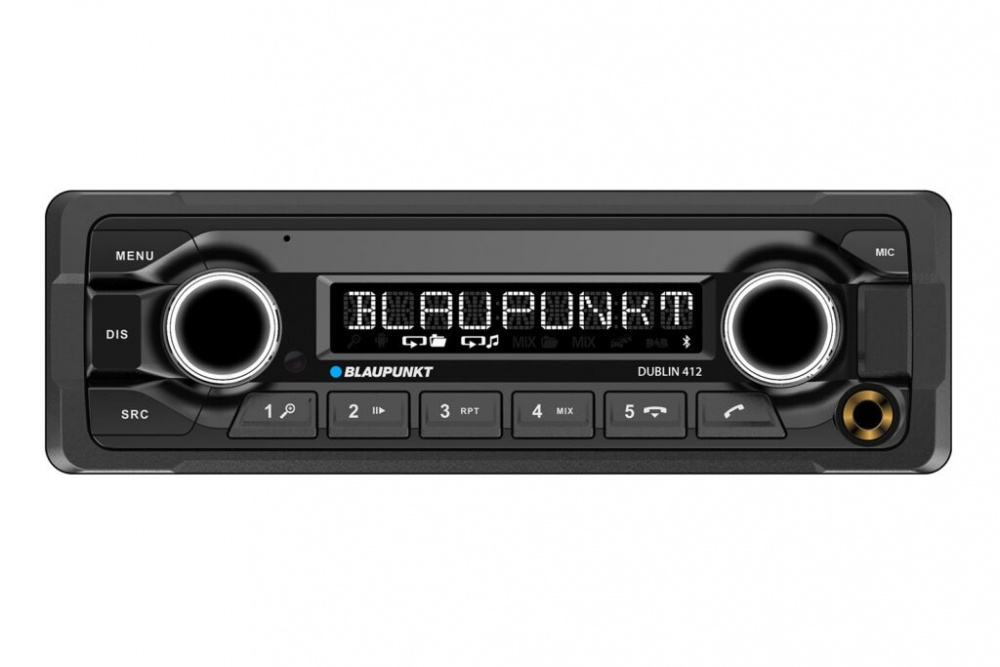 Blaupunkt Dublin 412, holdbar stereo med Bluetooth og 3 par lavniveauudgange