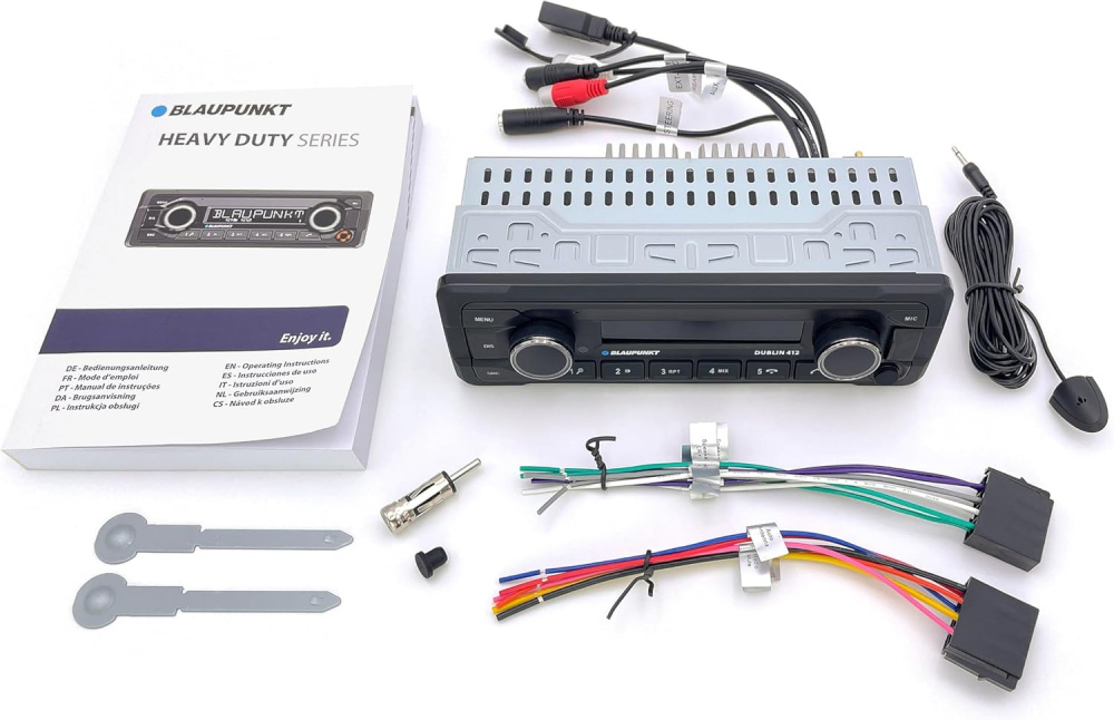 Blaupunkt Dublin 412, holdbar stereo med Bluetooth og 3 par lavniveauudgange