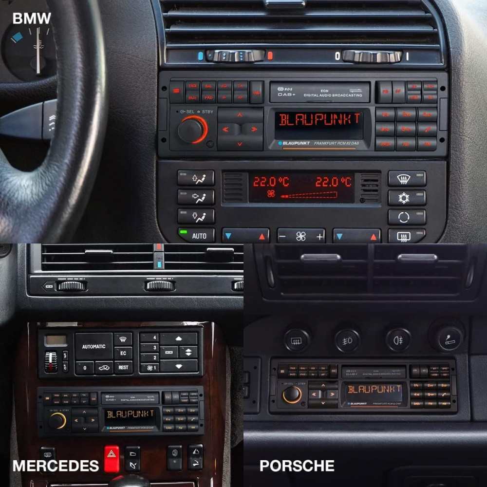 Blaupunkt Frankfurt RCM 82 DAB, retro bilstereo med Bluetooth og DAB
