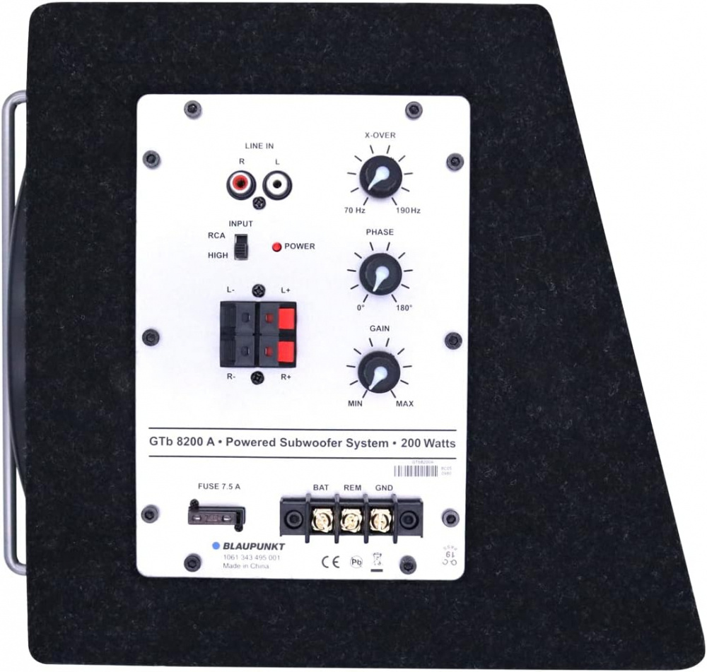 Blaupunkt GTb 8200 A, 1x8 tommer aktiv basboks