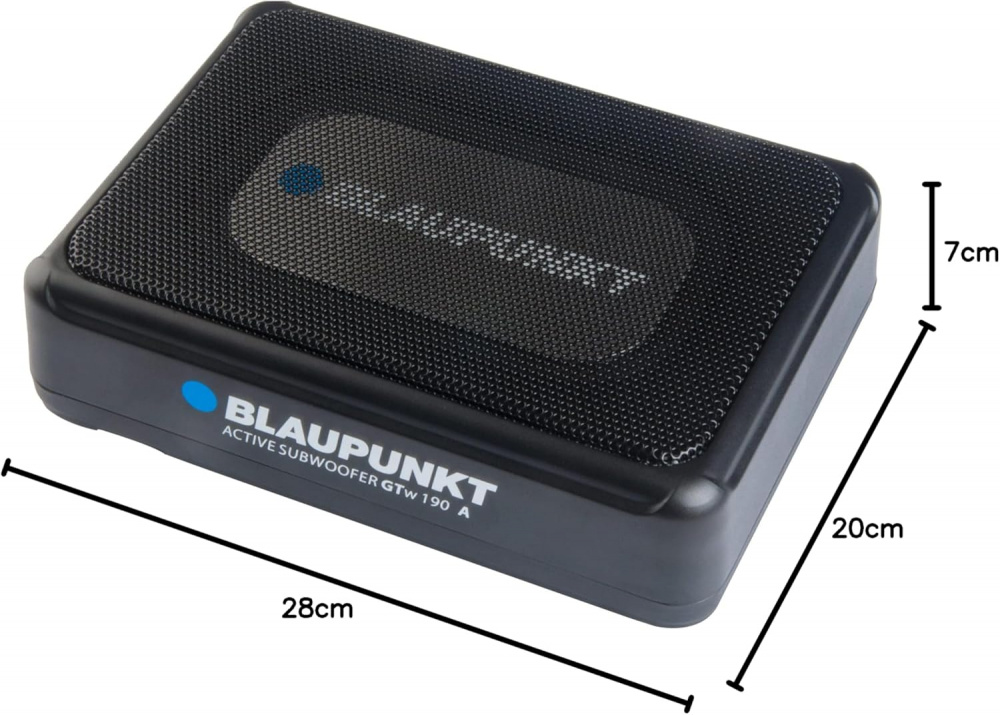 Blaupunkt GTw 190 A 12 Volt, aktiv 5x8 tommers undersædebass