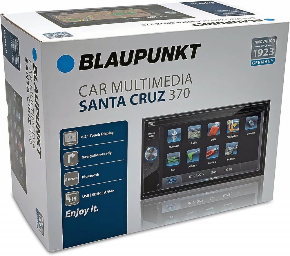 Blaupunkt Santa Cruz 370, dobbelt-DIN med Bluetooth