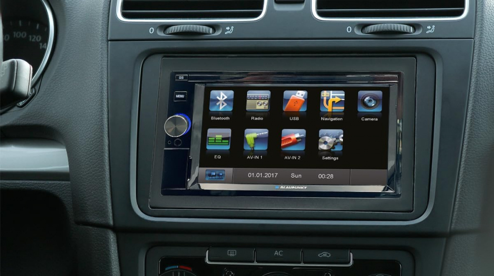 Blaupunkt Santa Cruz 370, dobbelt-DIN med Bluetooth