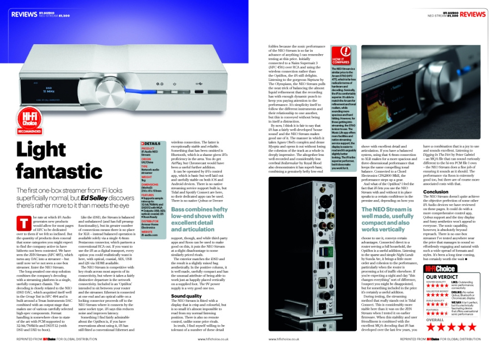 iFi Audio NEO Stream, netværksspiller med Tidal Connect, Roon & AirPlay