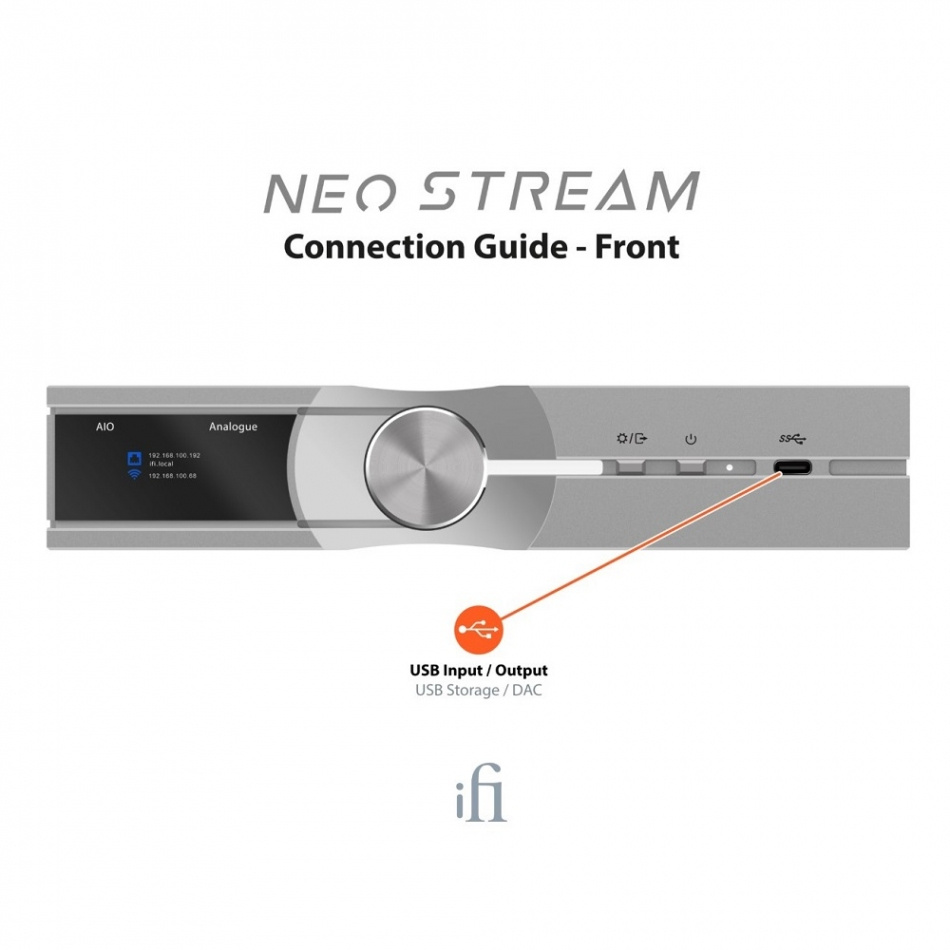 iFi Audio NEO Stream, netværksspiller med Tidal Connect, Roon & AirPlay