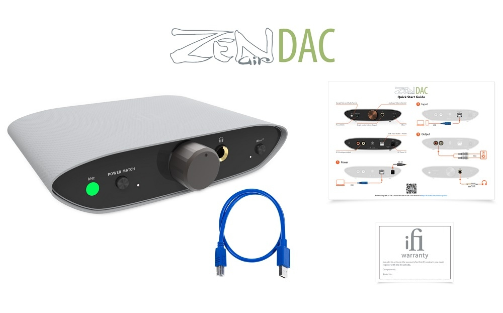 iFi Audio Zen Air DAC, med MQA-understøttelse & hovedtelefonudgang