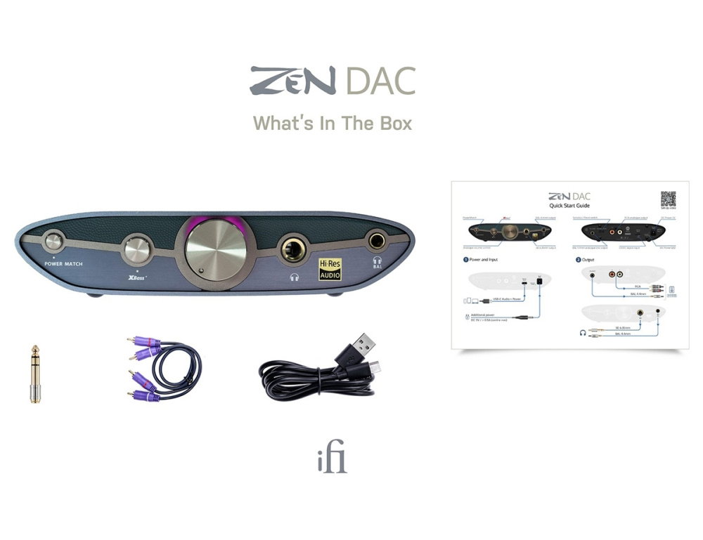 iFi Audio Zen DAC 3, USB-DAC med USB-C & hovedtelefonudgang