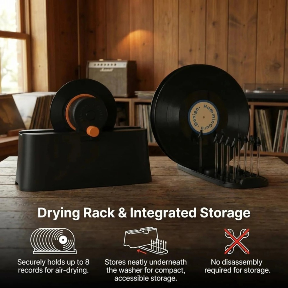HumminGuru EZ Vinyl Record Washer, manuel pladevasker