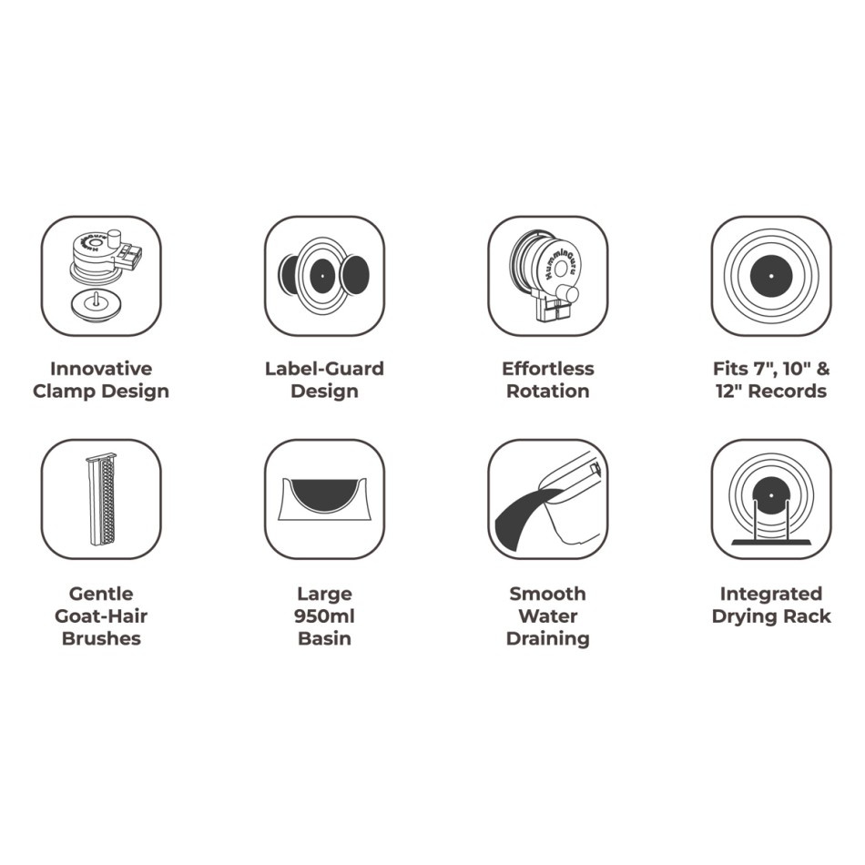 HumminGuru EZ Vinyl Record Washer, manuel pladevasker