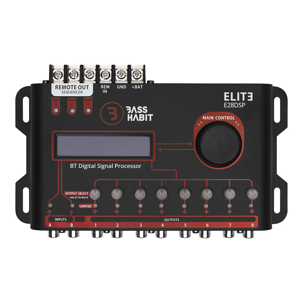 Bass Habit Elite E28DSP, kraftfuld lydprocessor