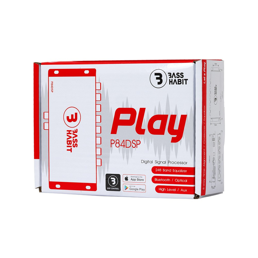 Bass Habit P84DSP, 8-kanals DSP med Bluetooth