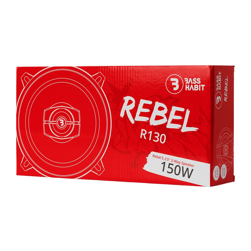 Bass Habit Rebel R130, prisvenlige 5.25 tommer koaksialhøjttalere