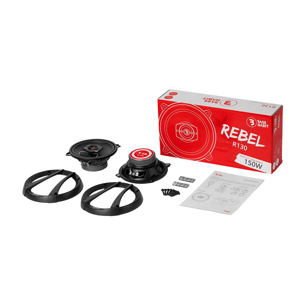 Bass Habit Rebel R130, prisvenlige 5.25 tommer koaksialhøjttalere