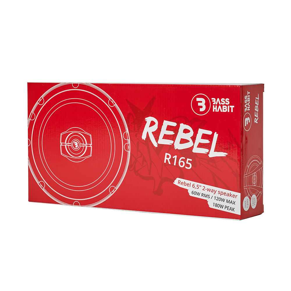 Bass Habit Rebel R165, prisvenlige 6,5 tommer koaksialhøjttalere