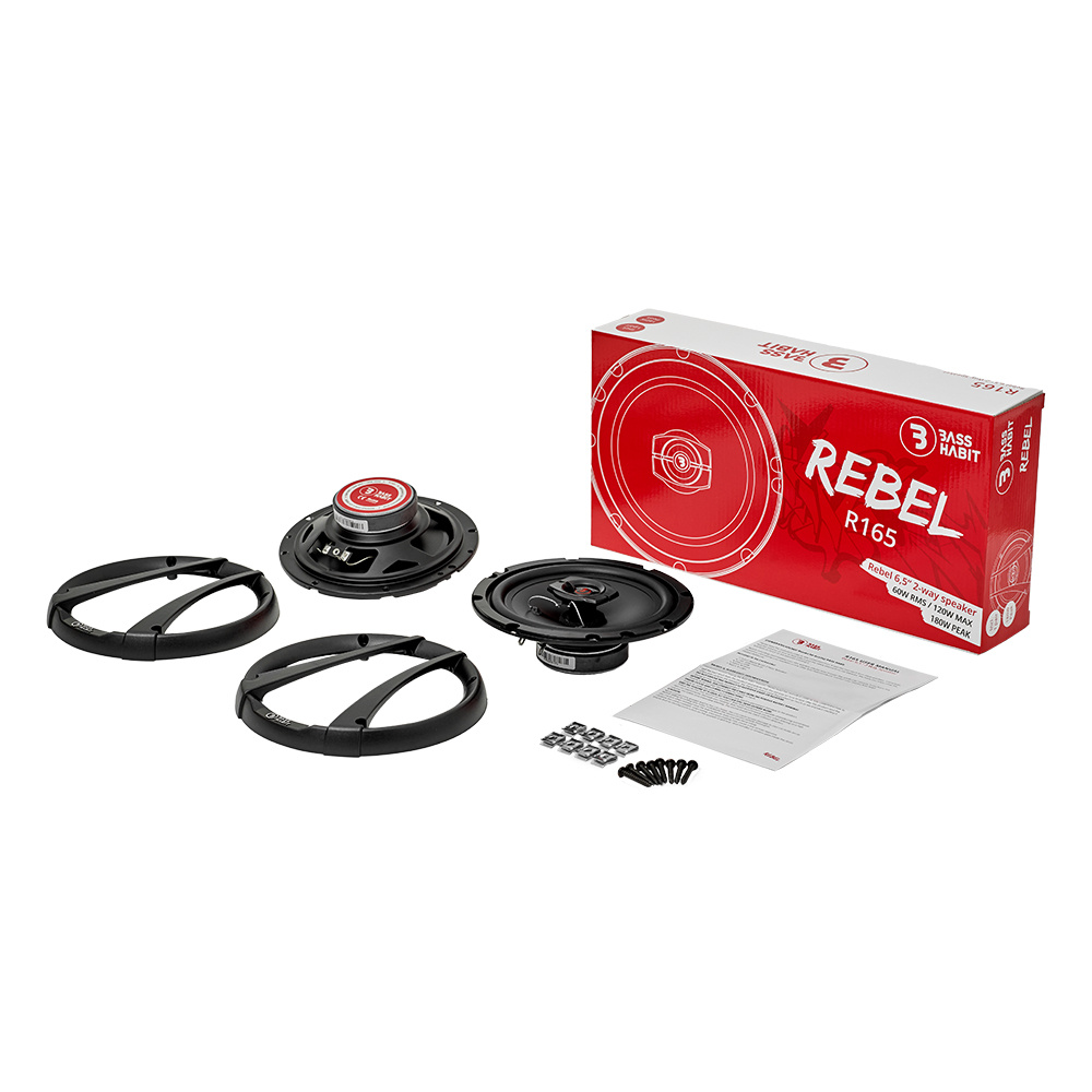 Bass Habit Rebel R165, prisvenlige 6,5 tommer koaksialhøjttalere
