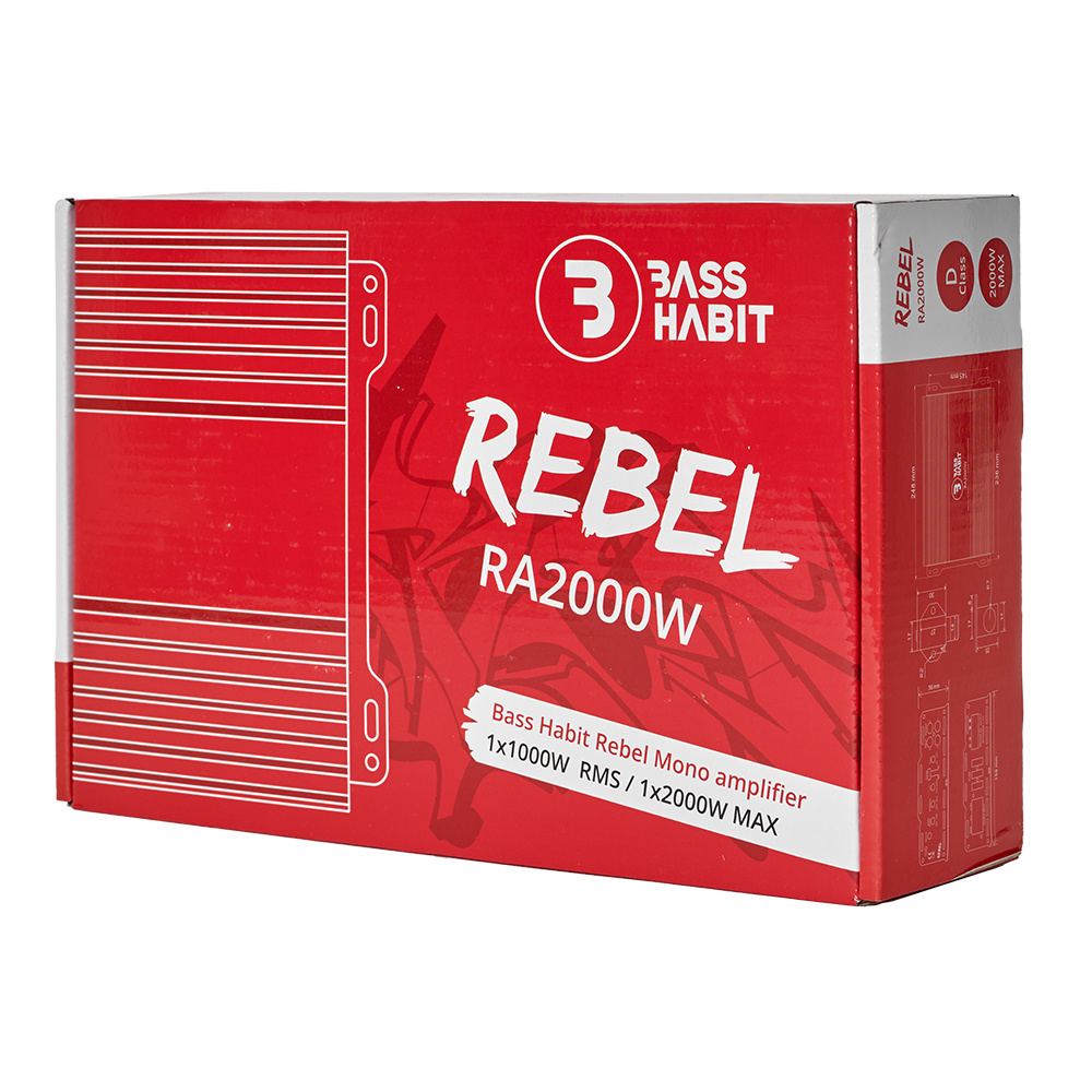 Bass Habit Rebel RA2000W, monoblok