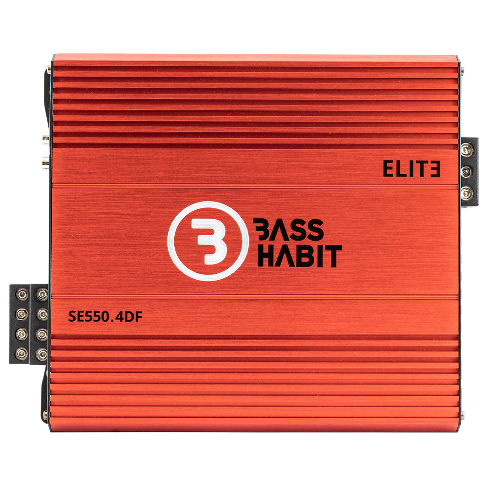Bass Habit SPL ELITE 550.4DF, firekanals forstærker