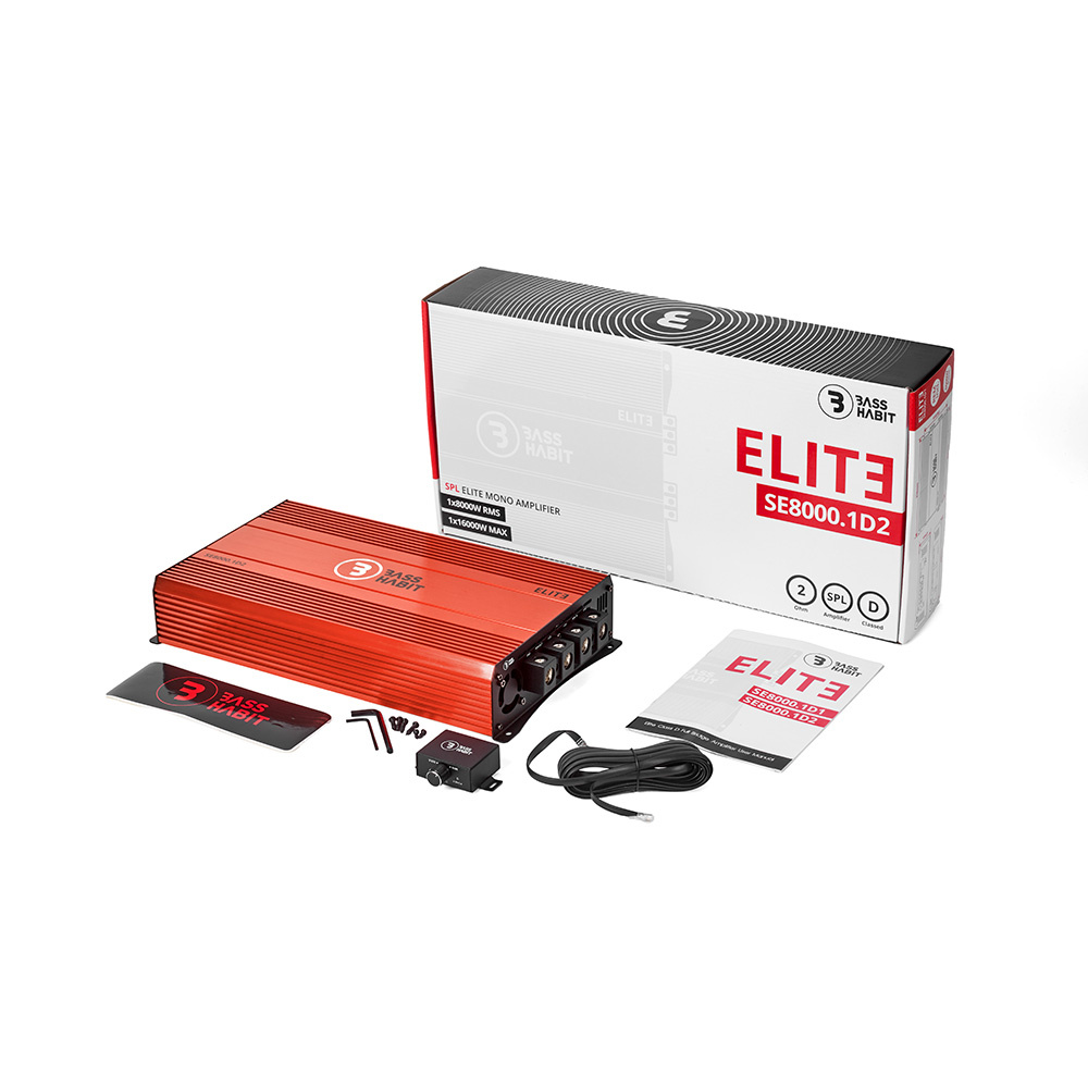 Bass Habit SPL ELITE 8000.1D2, ekstremt strømstærkt monoblock