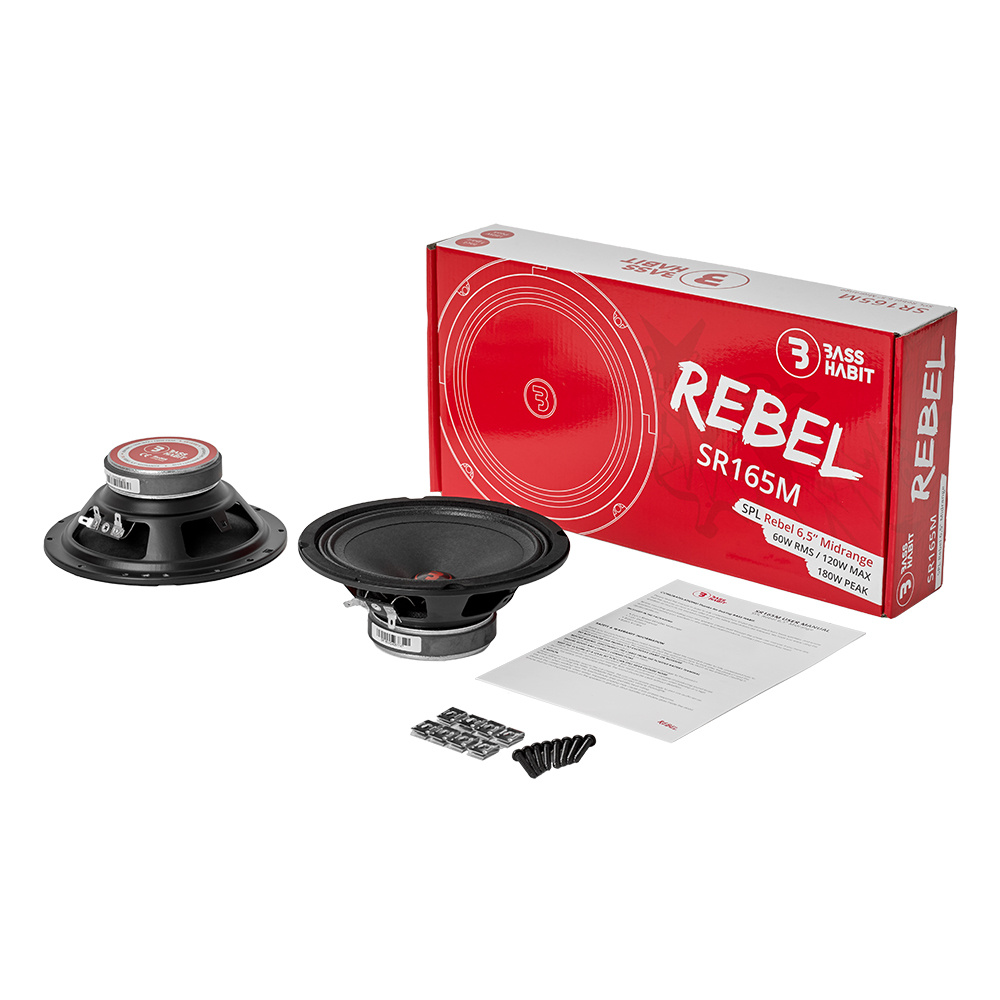 Bass Habit Rebel SR165M, 6.5 tommers mellembasser