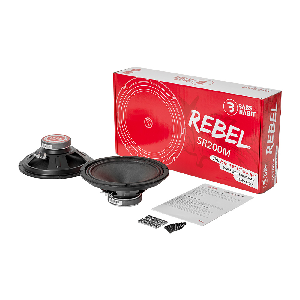 Bass Habit Rebel SR200M, 8 tommers mellembasser