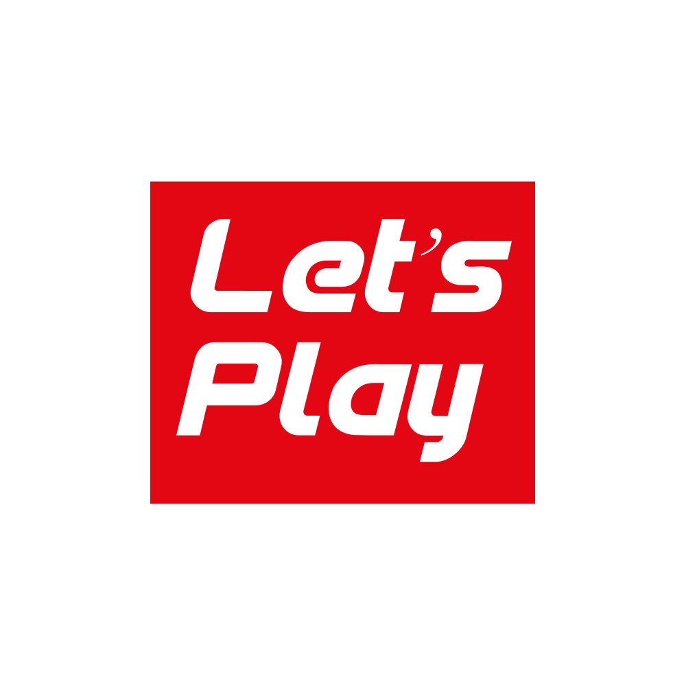 Bass Habit Let's Play-klistermærke 7x6cm, rød