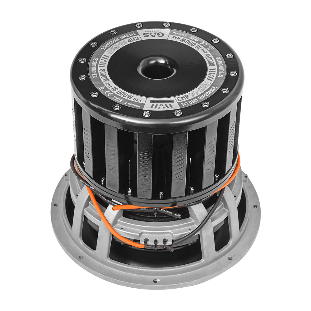 GAS CMP S3-12D1N, ekstrem 12 tommer baselement med neodymmotor