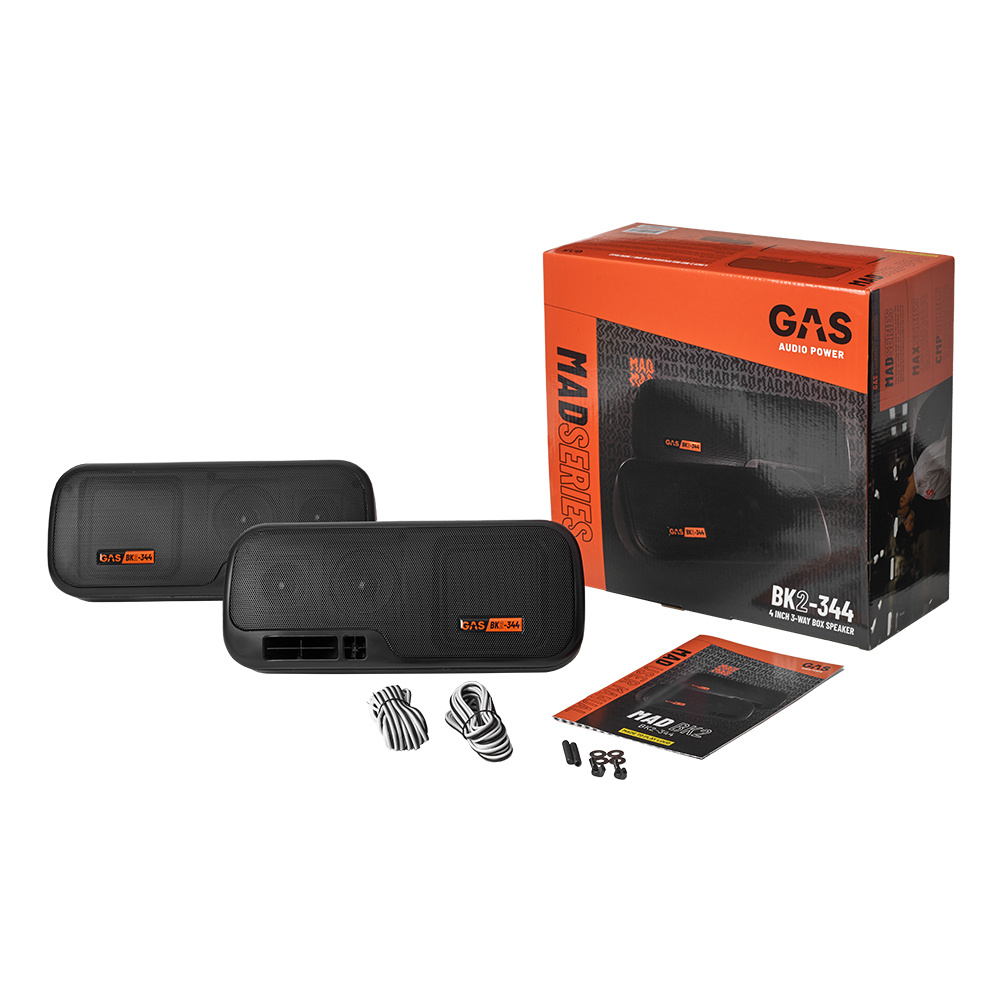 GAS MAD BK2-344, 4 tommer 3-vejs kassehøjttaler