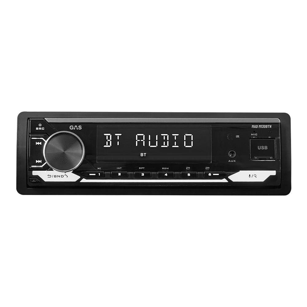 GAS MAD M130-BTN bilstereo med Bluetooth, DSP og 3 par lavniveau